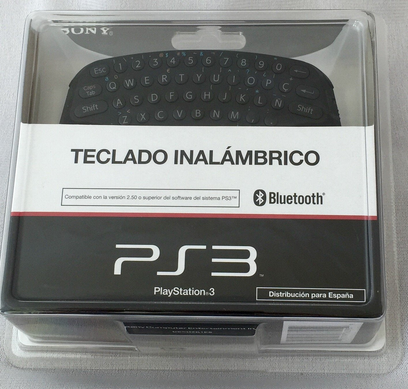 Sony Teclado Inalámbrico para PS3 | Keypad Europeo QWERTY | Accesorio Gaming Sony Teclado Inalámbrico para PS3 | Keypad Europeo QWERTY | Accesorio Gaming